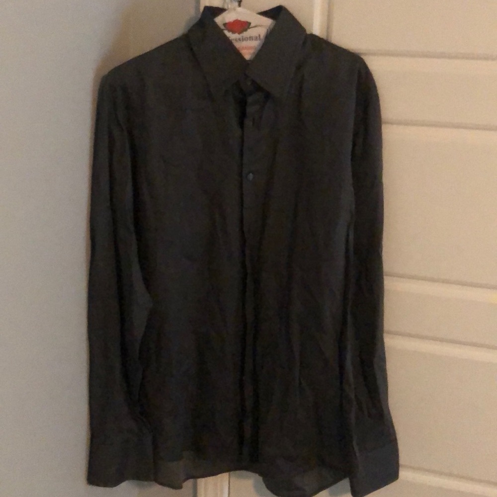 Men’s Hugo boss dress shirt charcoal gray